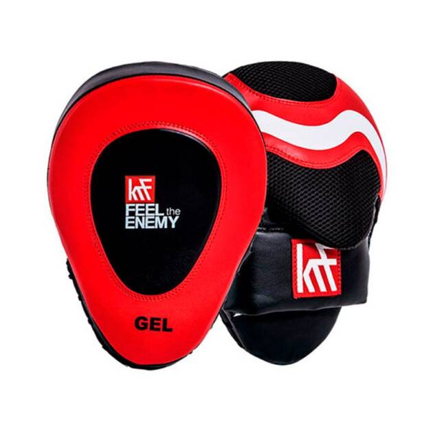 MANOPLA ESCUDO MAKIWARA GEL&AIRMESH (PAR) ROJO-NEGRO